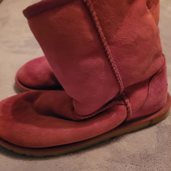 UGG Pink Suede Boots Size 6 #5825 - Picture 1 of 6